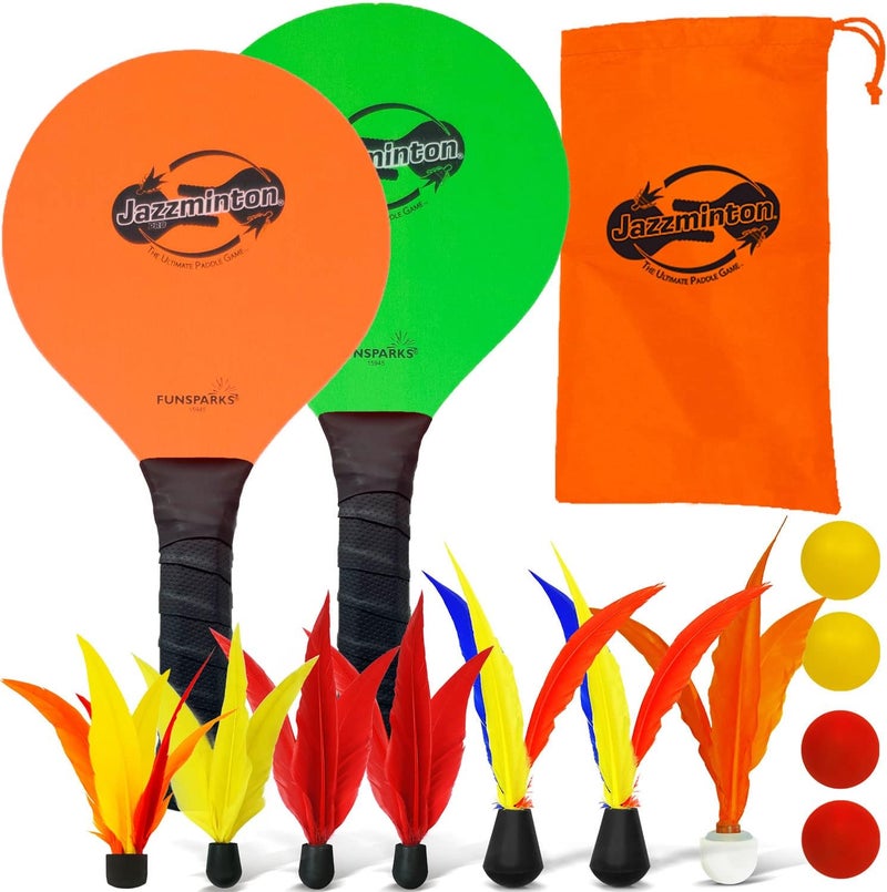 Jazzminton مضارب رياضية - لعبة راكيتبول ممتعة للأطفال والبالغين - ألعاب داخلية وخارجية لجميع المواسم - Image 1